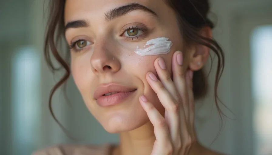 Three-layer hydration prep for dry skin before foundation.