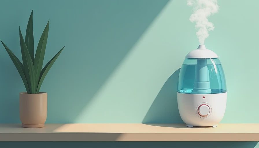 Visual context for humidifier for dry skin