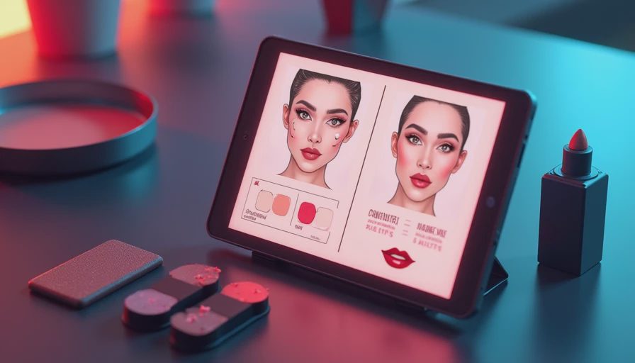Visual context for makeup looks for my face shape