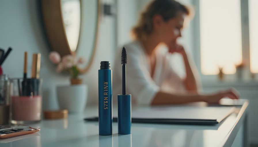 Illustration for waterproof mascara